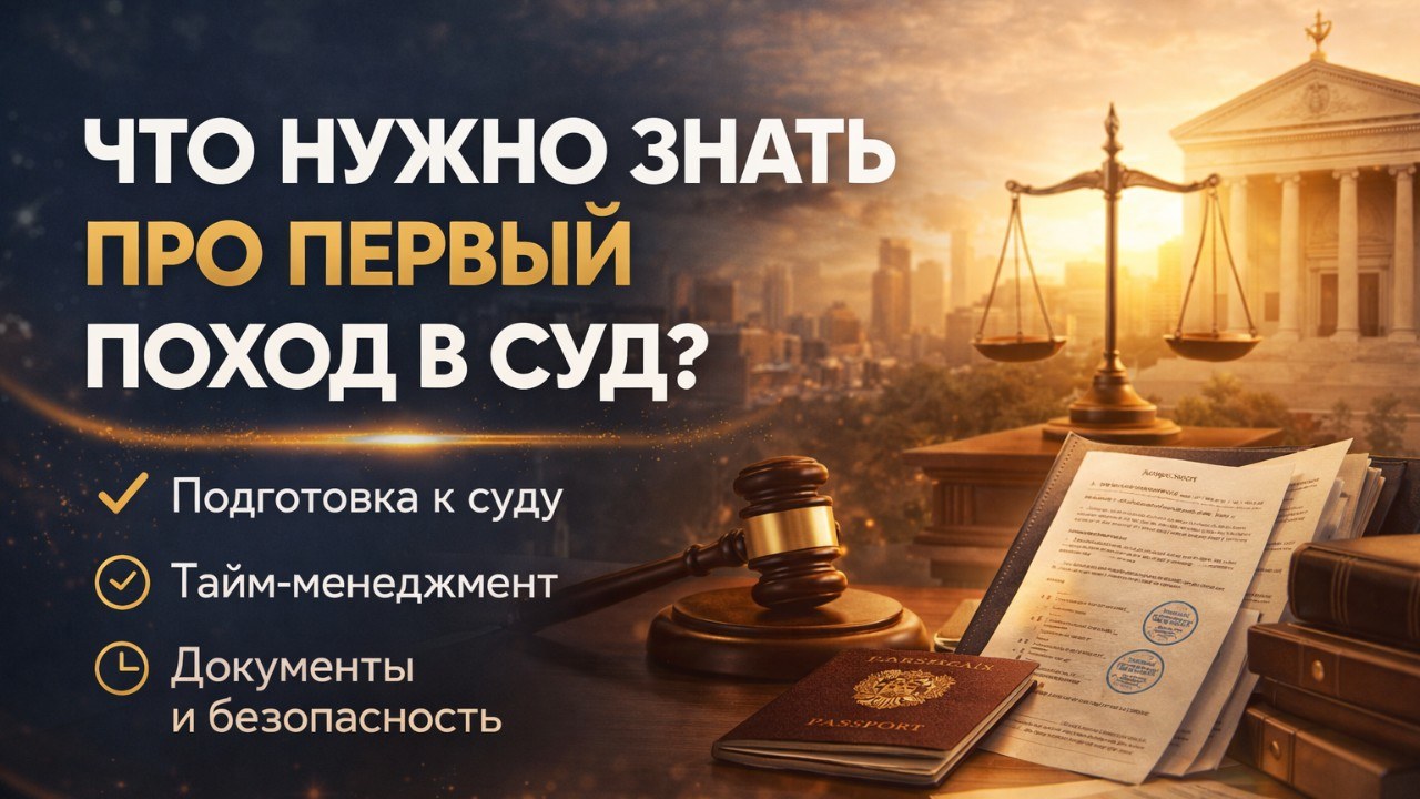 Что нужно знать про первый поход в суд?