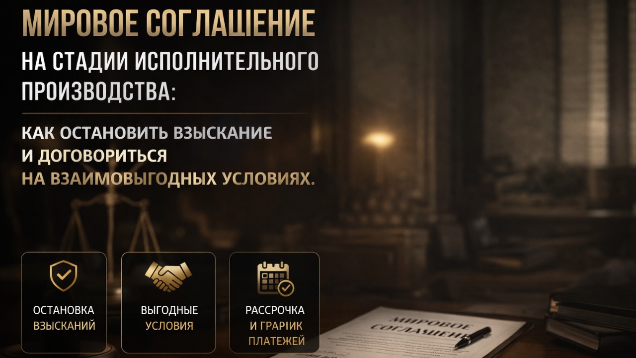 Мировое соглашение на стадии исполнительного производства
