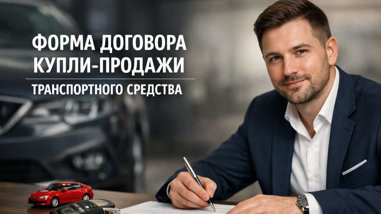 Форма договора купли-продажи транспортного средства