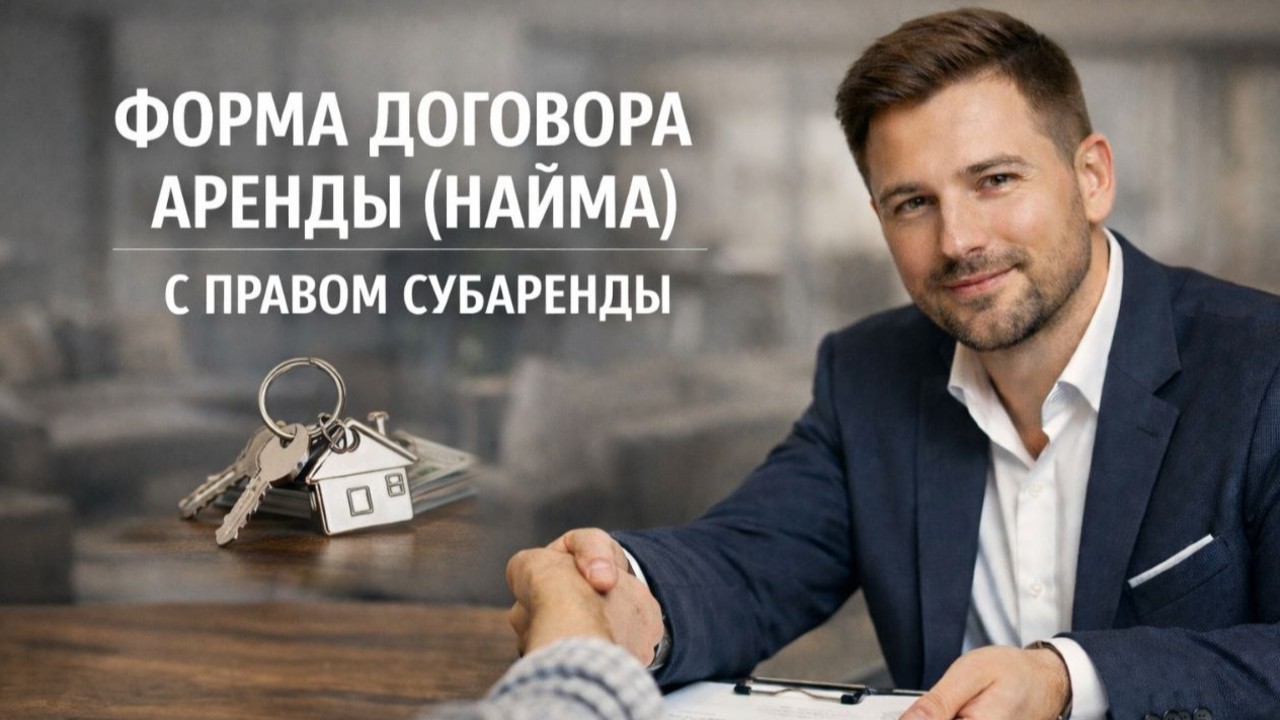 Форма договора аренды (найма) с правом субаренды