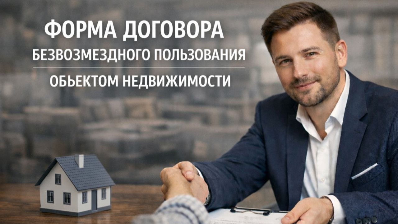 Форма договора безвозмездного пользования объектом недвижимости