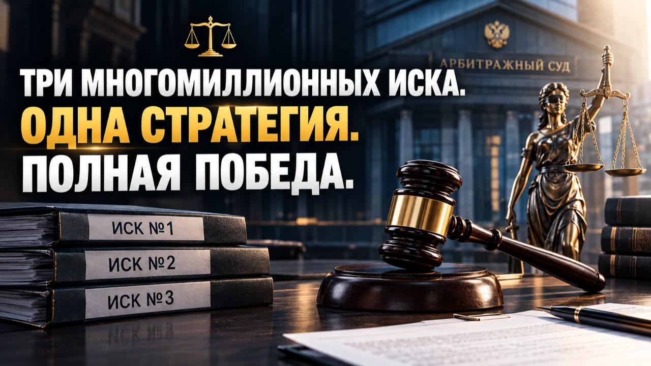 ТРИ МНОГОМИЛЛИОННЫХ ИСКА. ОДНА СТРАТЕГИЯ. ПОЛНАЯ ПОБЕДА.